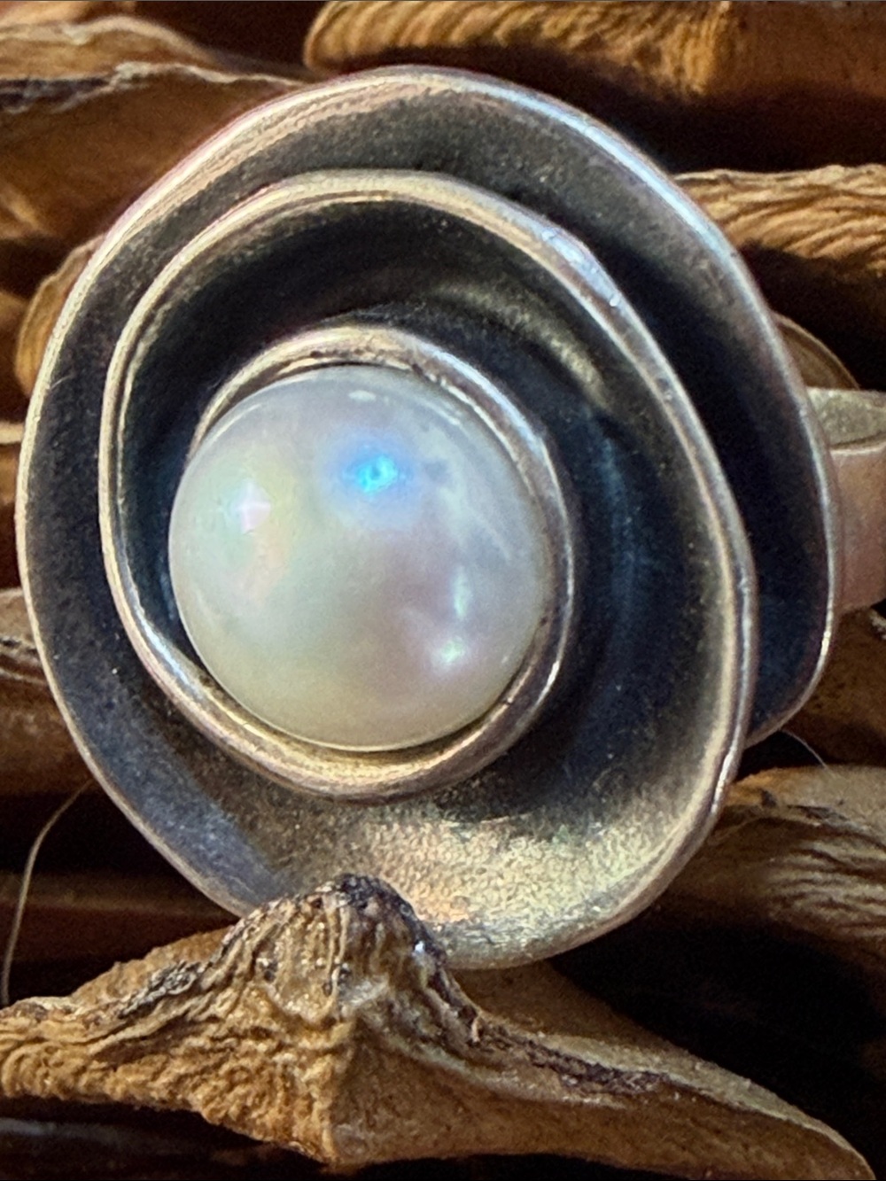 SILPADA lovely pearl ring. Vintage 8